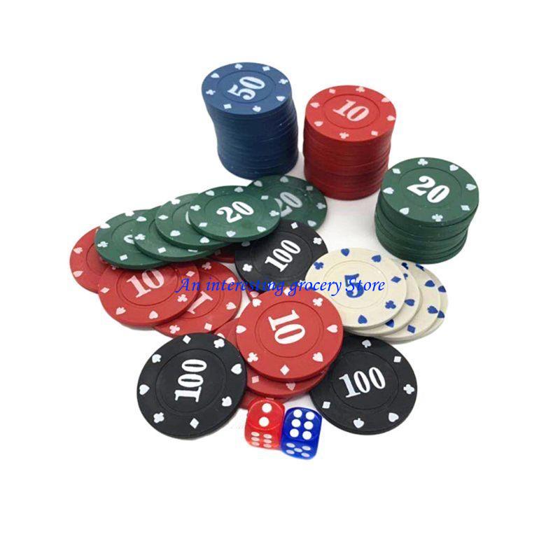 Board Game Vault - 652D 100x Board Game Chips Casino