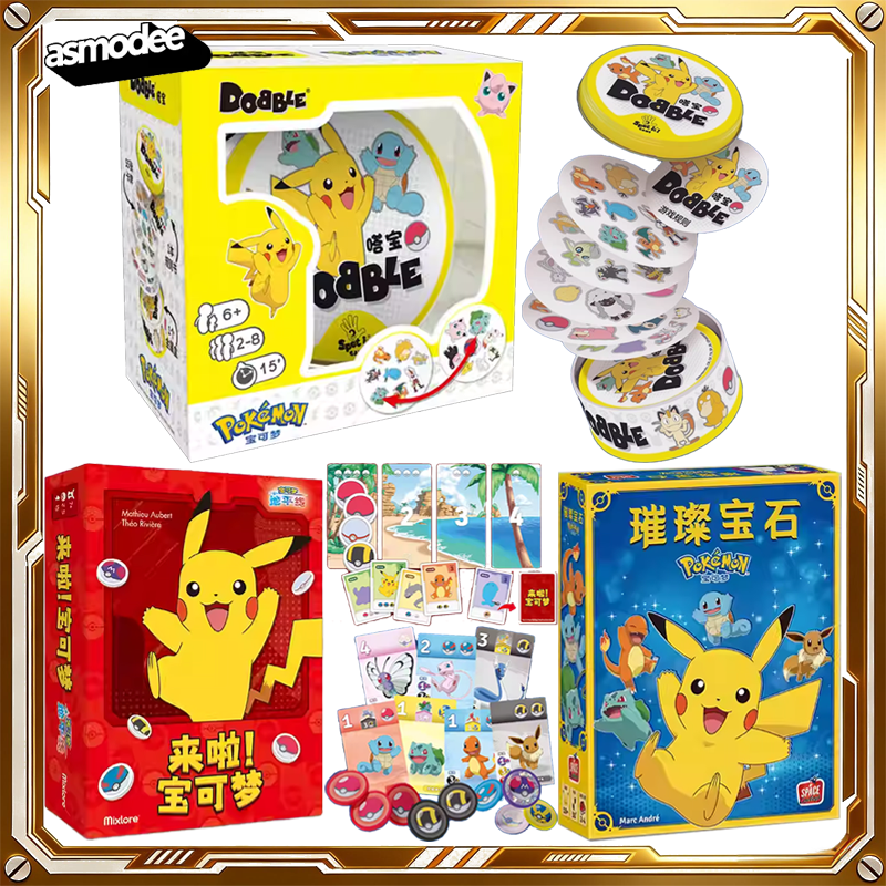Board Game Quacks - Asmodee Pokémon Board Games Dobble Splendor