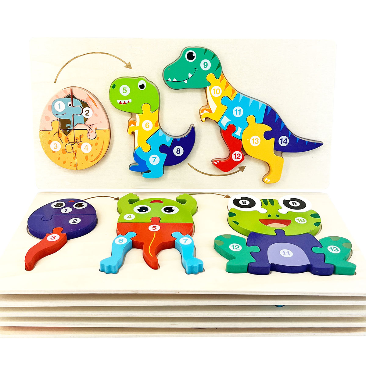 Board Game Root - 1pc Cartoon Dinosaurs Animals Grow Change
