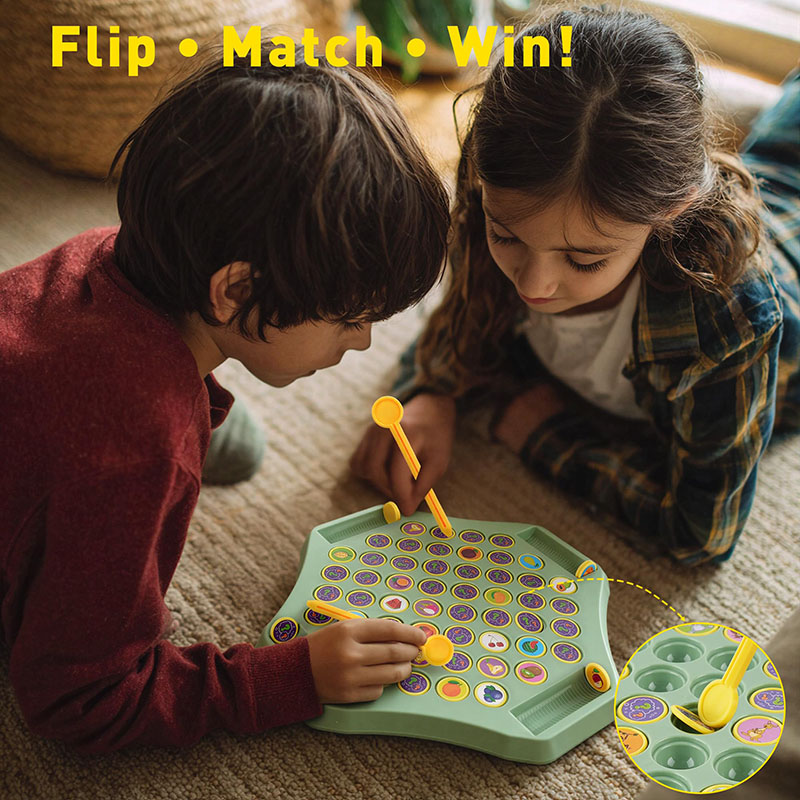 Board Game Of Life - Children's Memory Flip Chess Elimination Fun