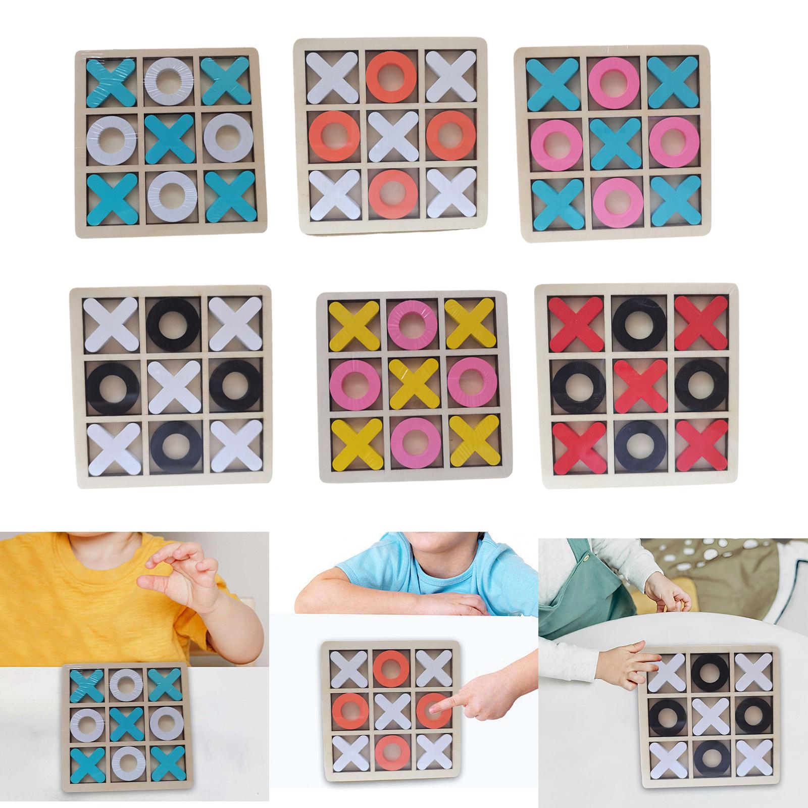Board Game Root - Camping Tic-Tac-Toe Game Mini Tabletop Wooden