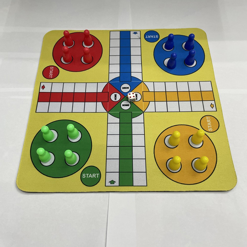 Board Game Ludo - 1Set 24cm Plastic Flying Chess Ludo