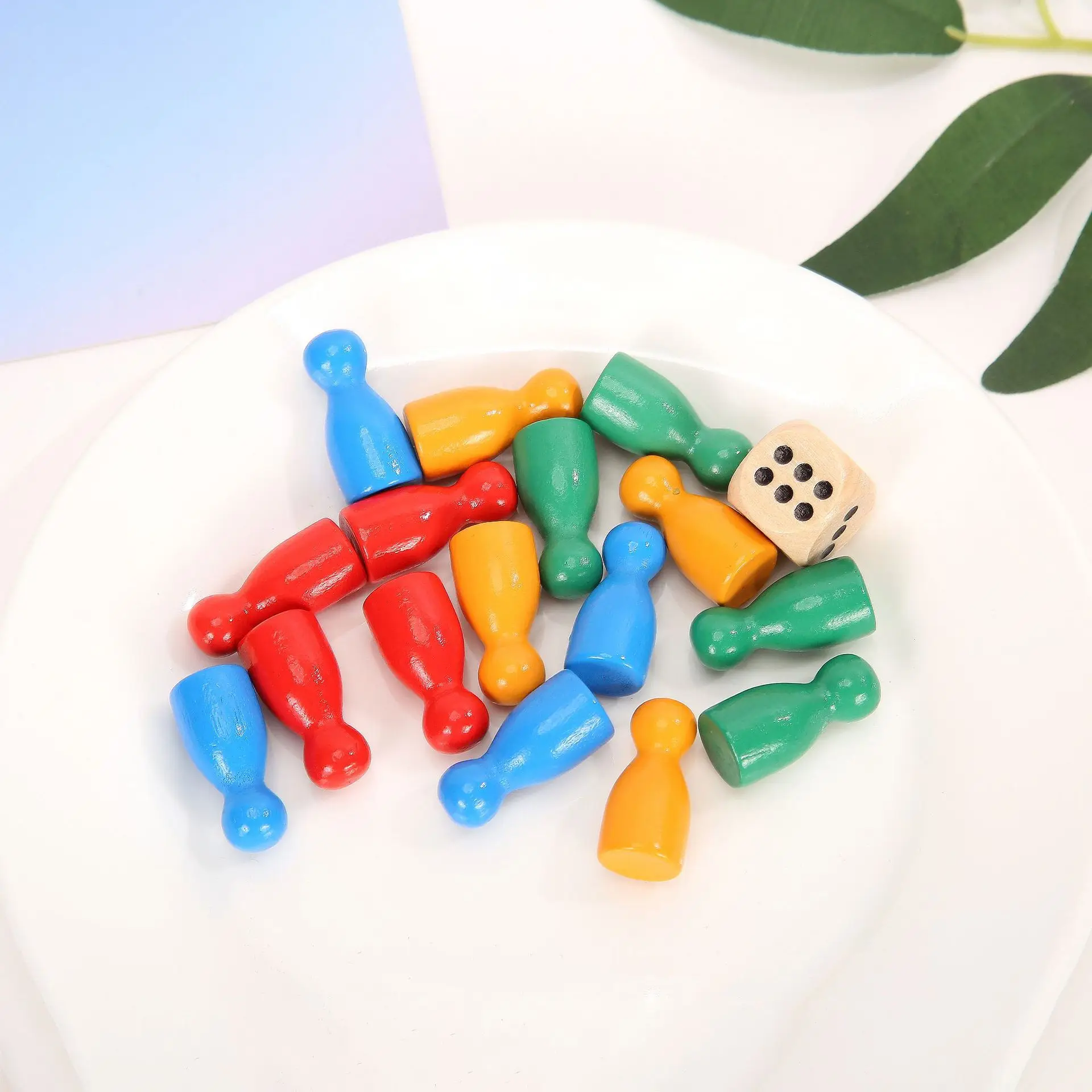 16Pcs Children's Humanoid Wood - огляд і ціна Board Game Ludo