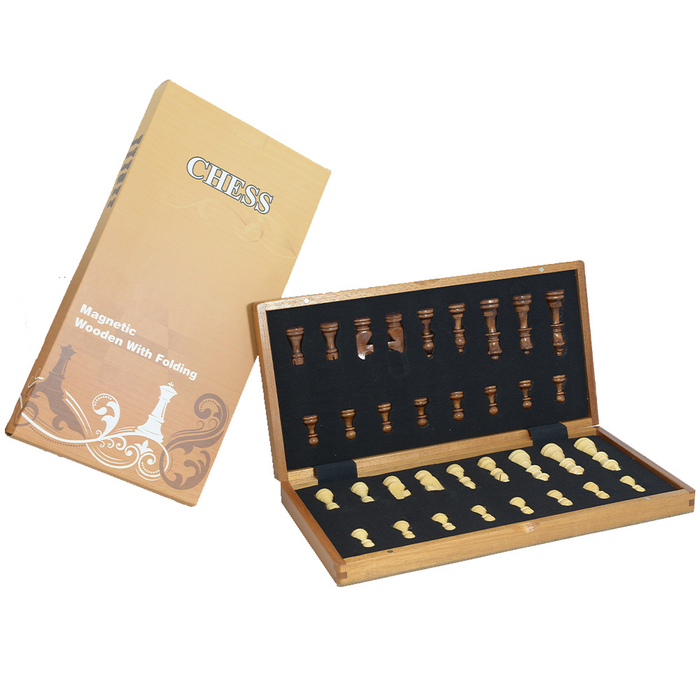 Magnetic Wooden Folding Chess  - огляд і ціна Board Game Quacks