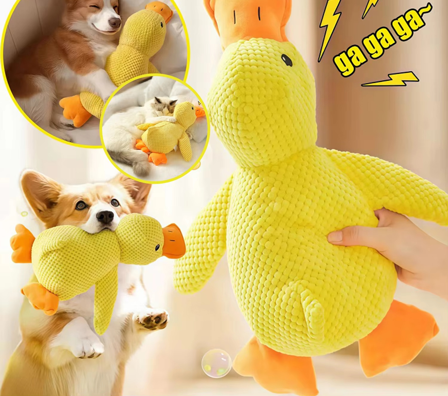 Duck Dog Toy Plush Chew Resist - огляд і ціна Board Game Quacks
