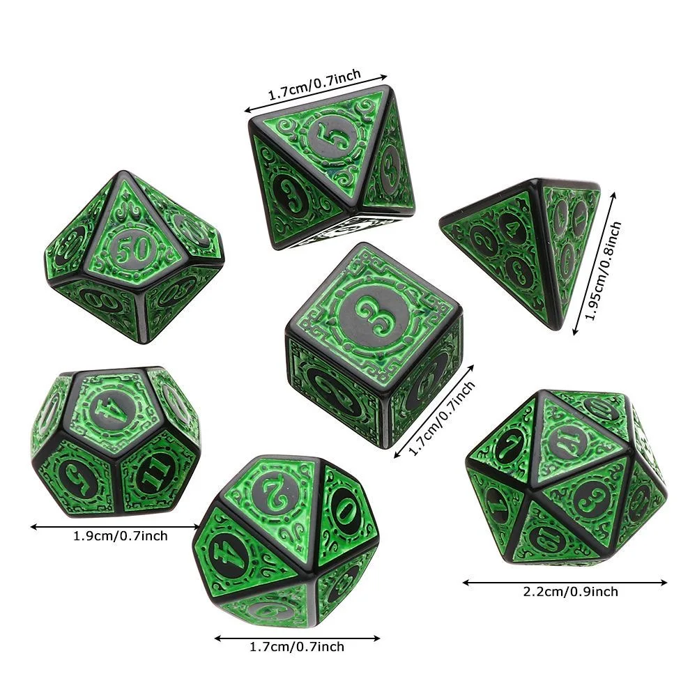 7 Pcs Polyhedral Carved Patter - огляд і ціна Board Game Ludo