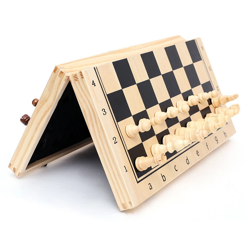 Chess Board Three In 1 Wooden  - огляд і ціна Board Game Quacks