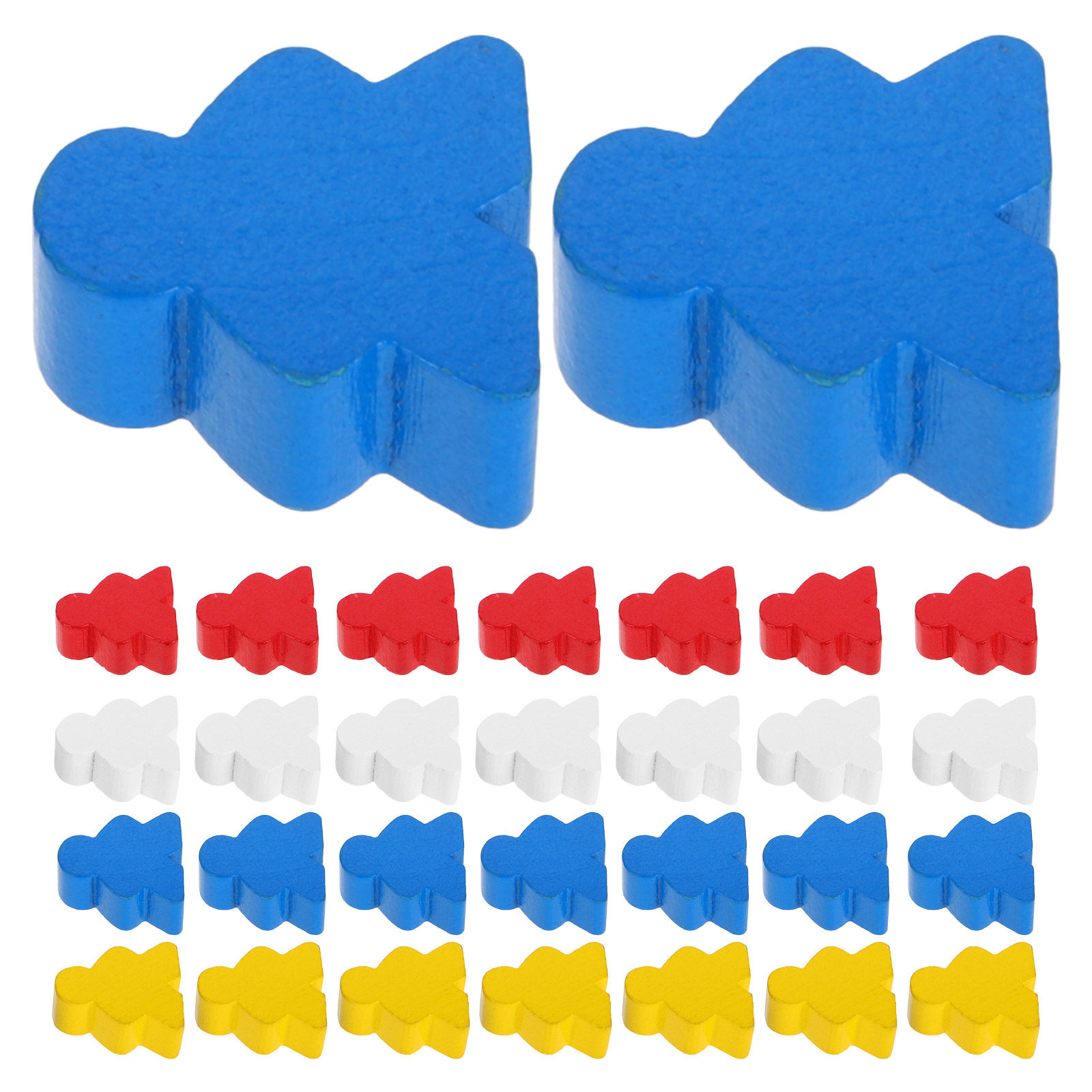 40Pcs Colorful Wooden Chess Pi - огляд і ціна Board Game Ludo