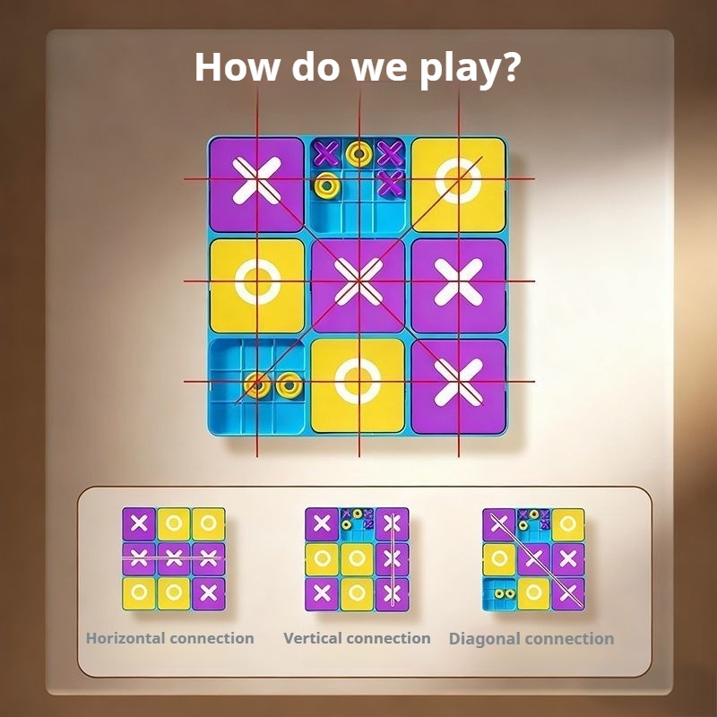 Fun Tic-Tac-Toe Board Game Kid - огляд і ціна Board Game Strategi