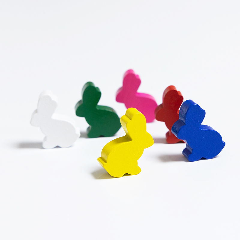 100PCS Cute Rabbit Meeple, 25m - огляд і ціна Board Game Root