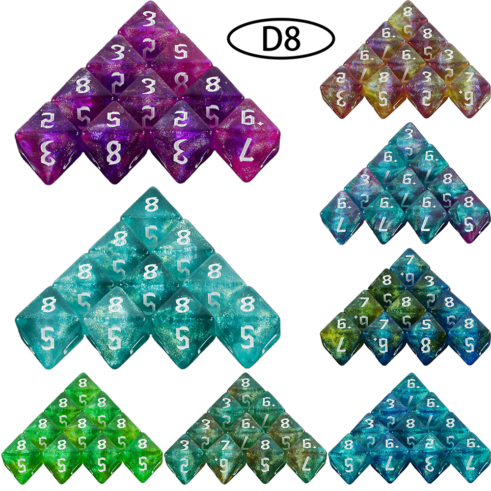 D8 Mixed Colours Polyhedral Di - огляд і ціна Board Game Ludo