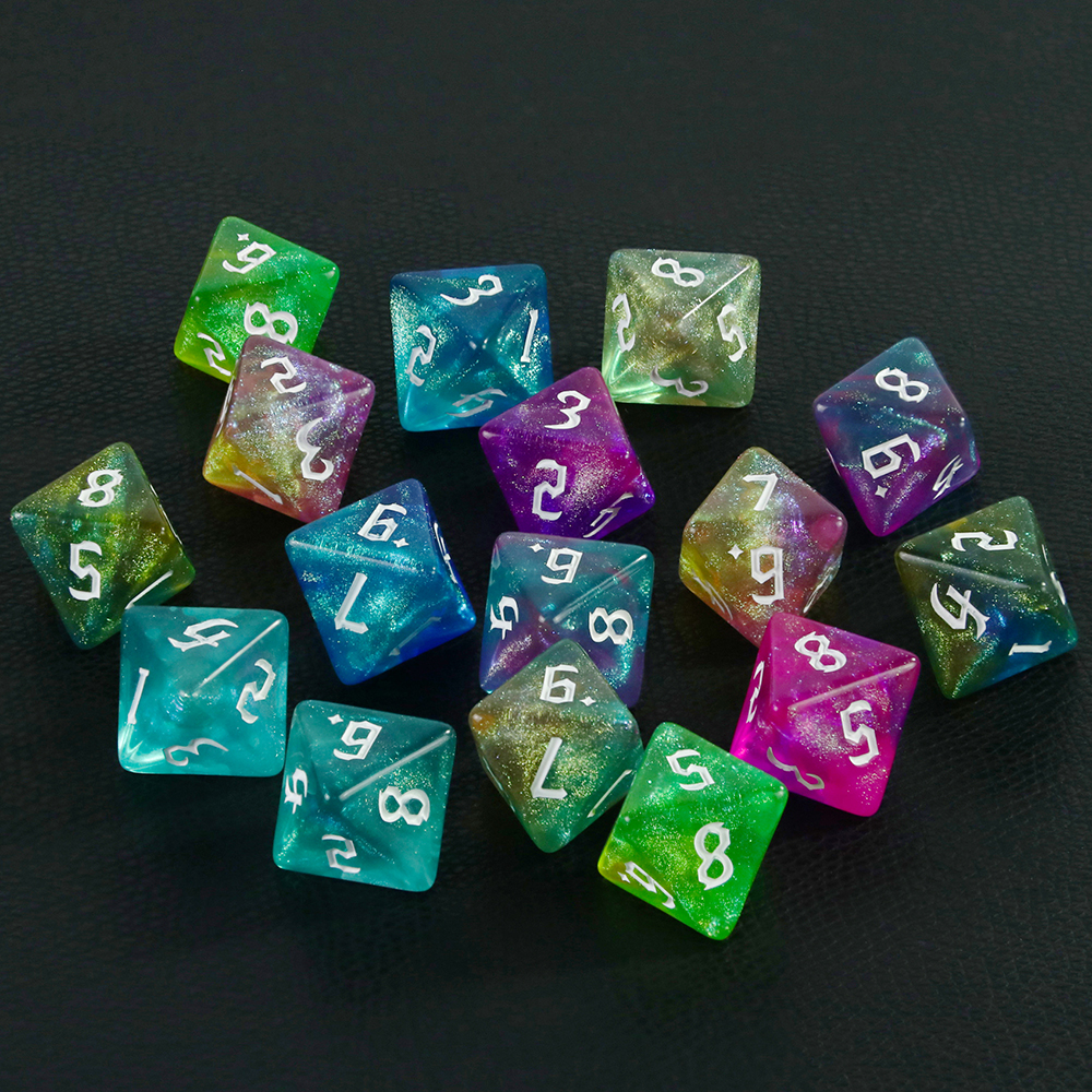 D8 Mixed Colours Polyhedral Di - огляд і ціна Board Game Ludo