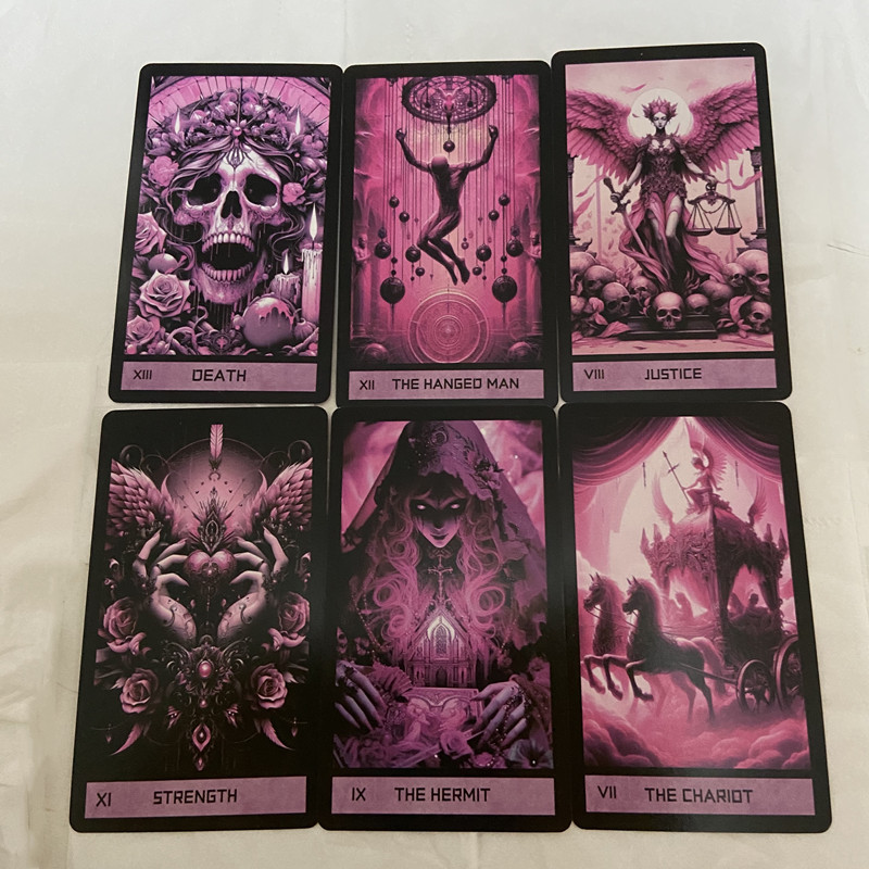 Pink Gothic Tarot Deck 78 card - огляд і ціна Board Game Of Life