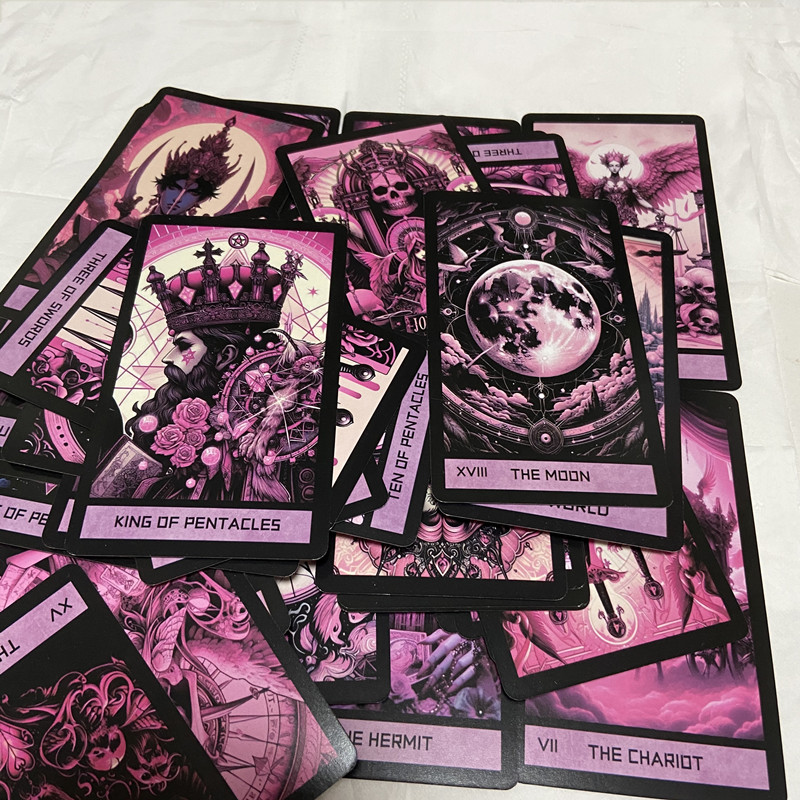 Pink Gothic Tarot Deck 78 card - огляд і ціна Board Game Of Life