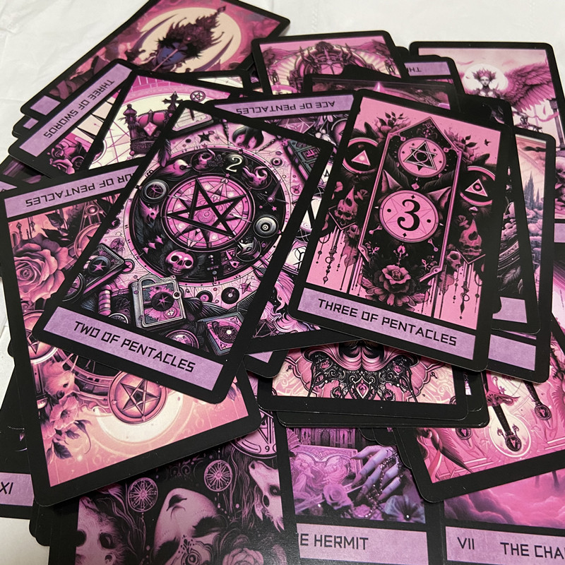 Pink Gothic Tarot Deck 78 card - огляд і ціна Board Game Of Life