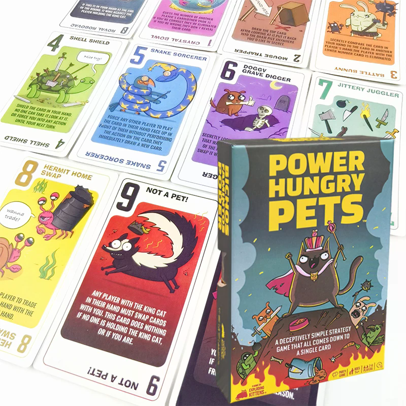 Power Hungry Pets Card Game Fa - огляд і ціна Board Game Strategi