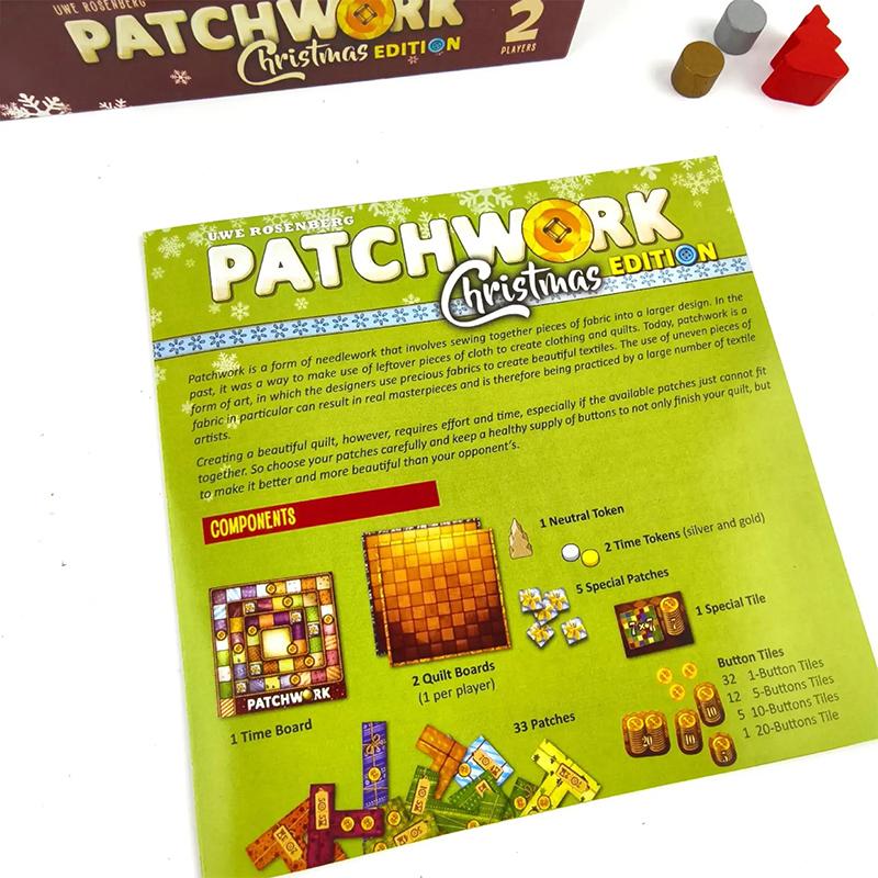 New Patchwork Christmas Board  - огляд і ціна Board Game Strategi