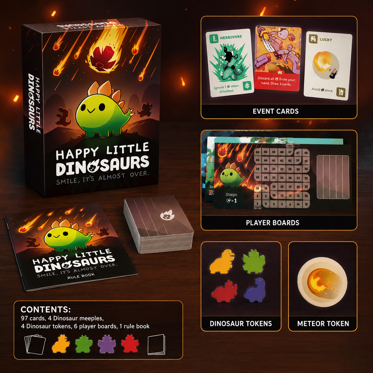 Happy Little Dinosaurs Cute Su - огляд і ціна Board Game Strategi