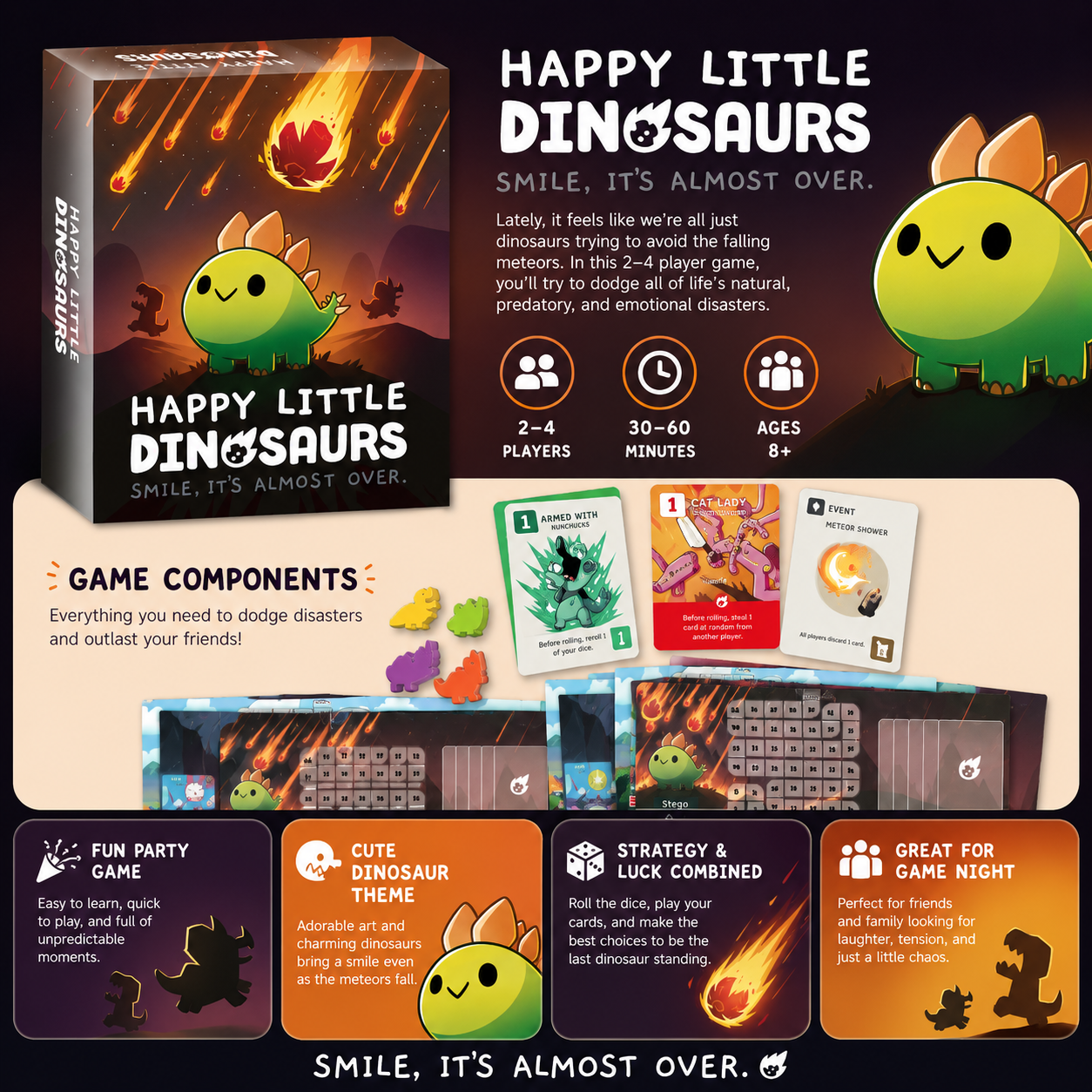 Happy Little Dinosaurs Cute Su - огляд і ціна Board Game Strategi