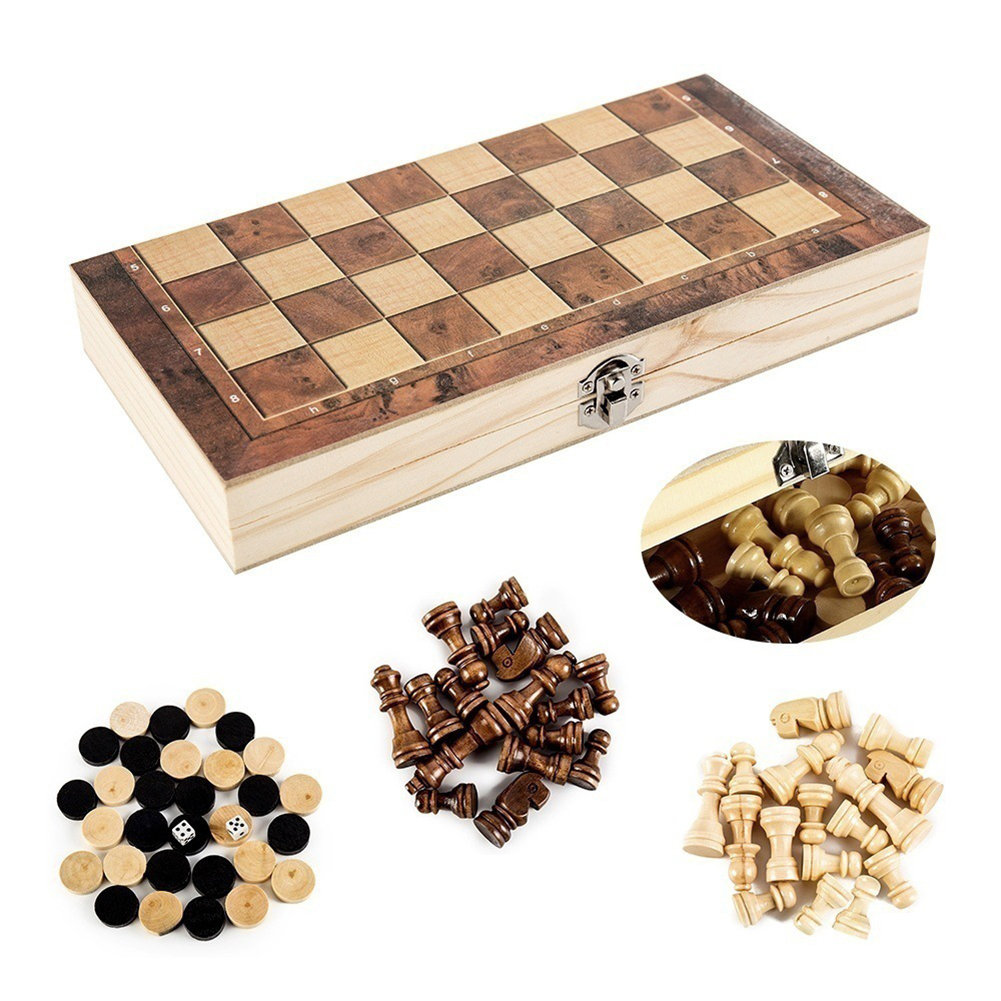 3 in 1 Chess Game Board Foldin - огляд і ціна Board Game Quacks