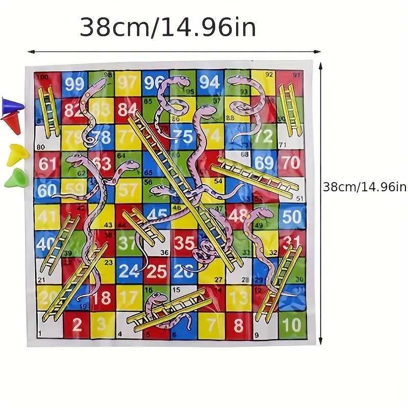 Snake Ladder Flight Chess 38cm - огляд і ціна Board Game Quacks